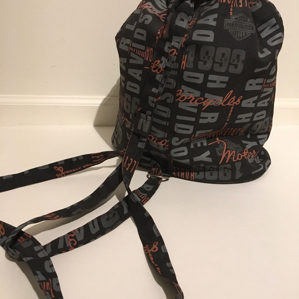 Harley Davidson Drawstring Backpack /Bag - image 1